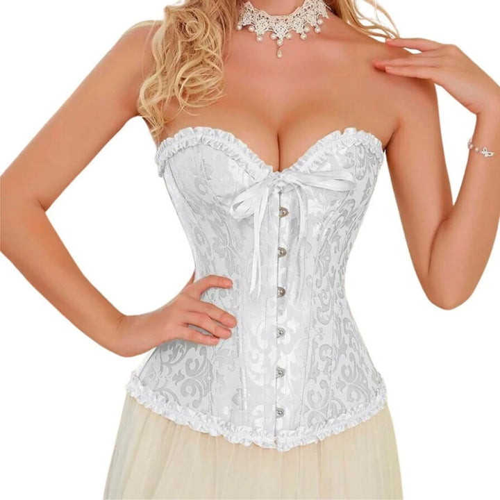 Lace Print Corset – Strapless & Laced