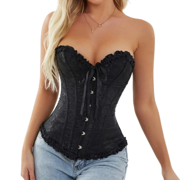 Lace Print Corset – Strapless & Laced
