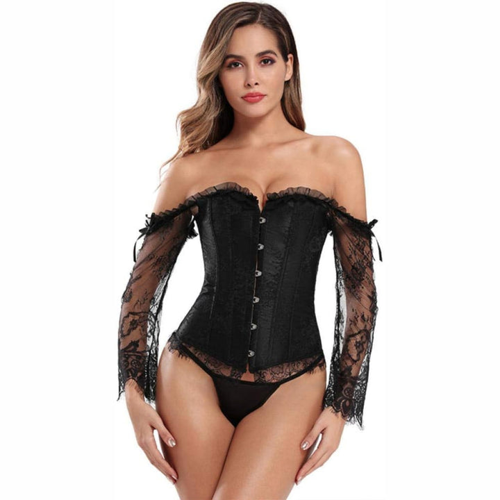 Midnight Brocade Corset – Shaping & Edge