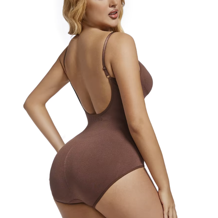 SlimGlow Backless Bodysuit – Tummy Control