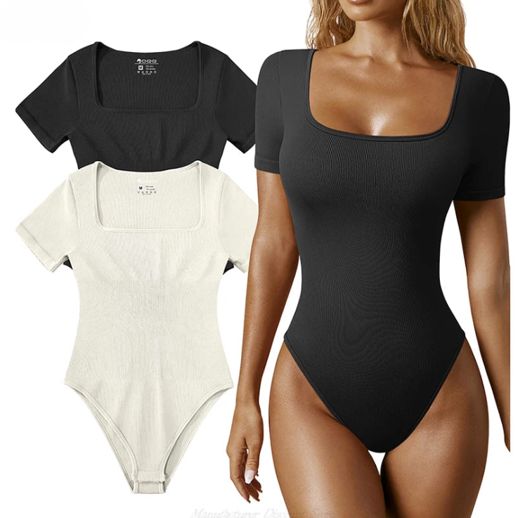 Formender Bodysuit mit quadratischem Ausschnitt