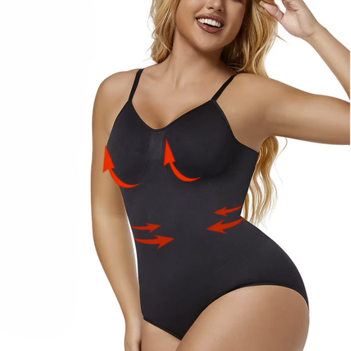 SlimGlow Backless Bodysuit – Tummy Control
