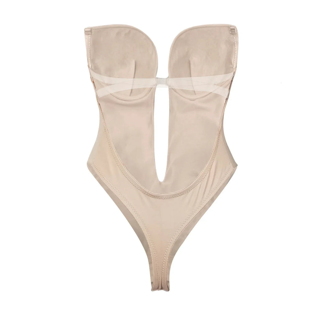 Elegance Contour Bodysuit – Shapewear mit tiefem V-Ausschnitt