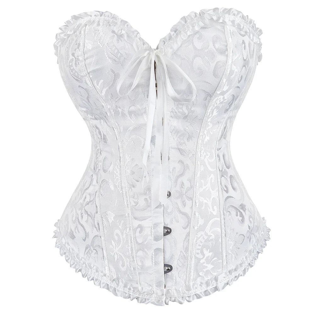 Lace Print Corset – Strapless & Laced