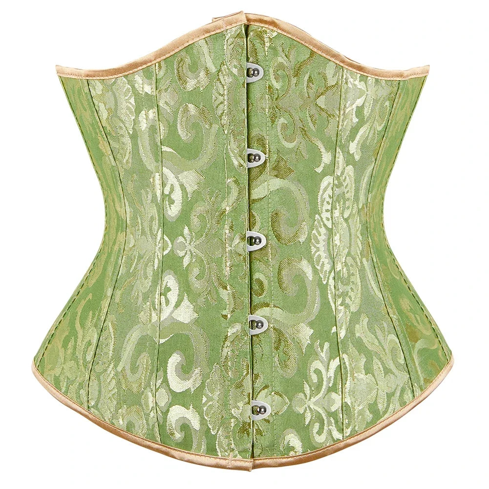 Lace Print Waist Corset – Front & Lace Back