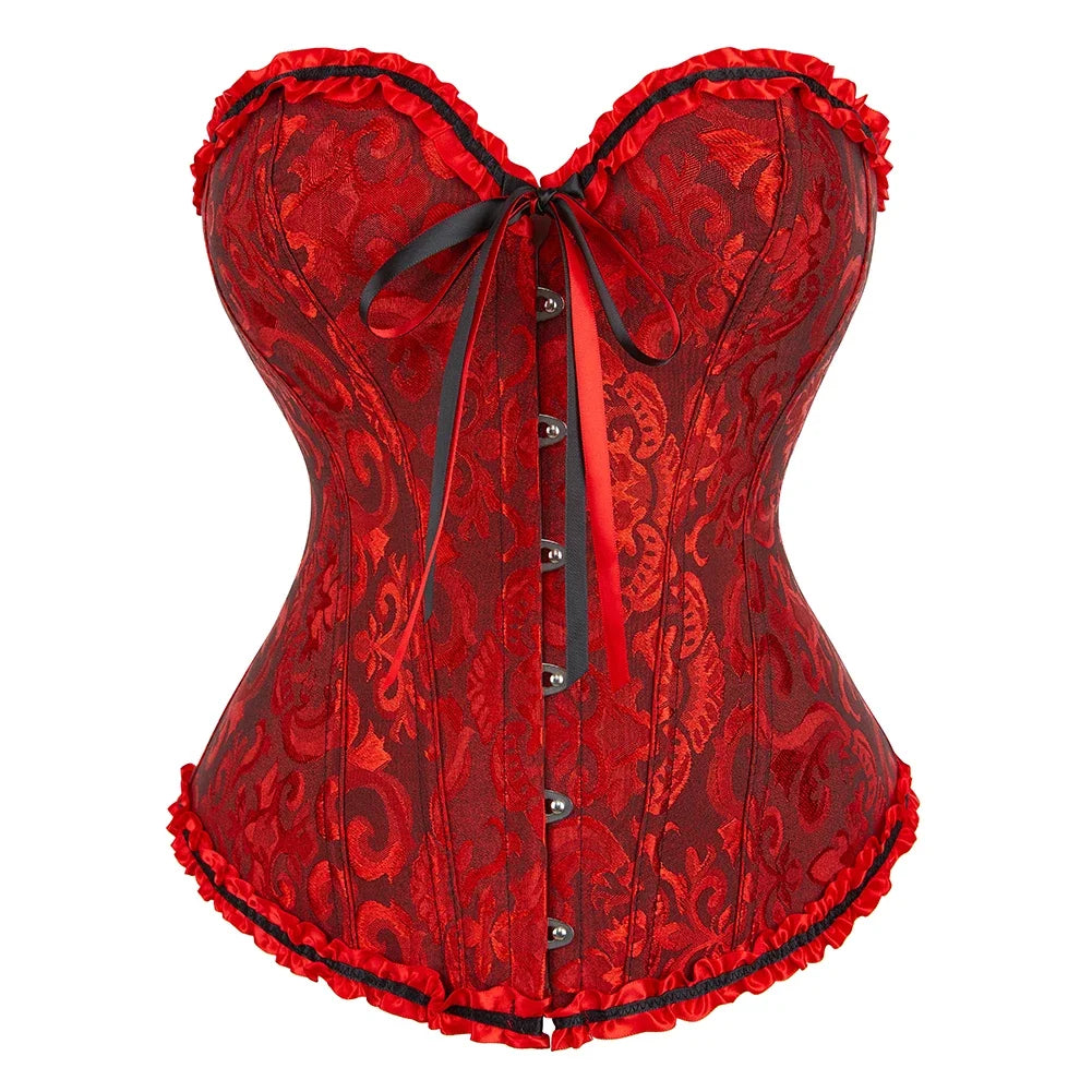 Lace Print Corset – Strapless & Laced