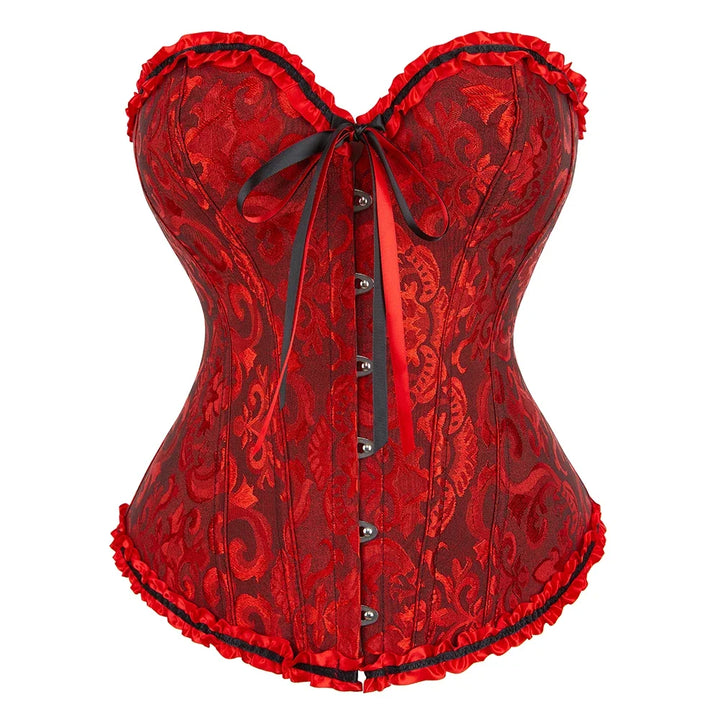 Lace Print Corset – Strapless & Laced