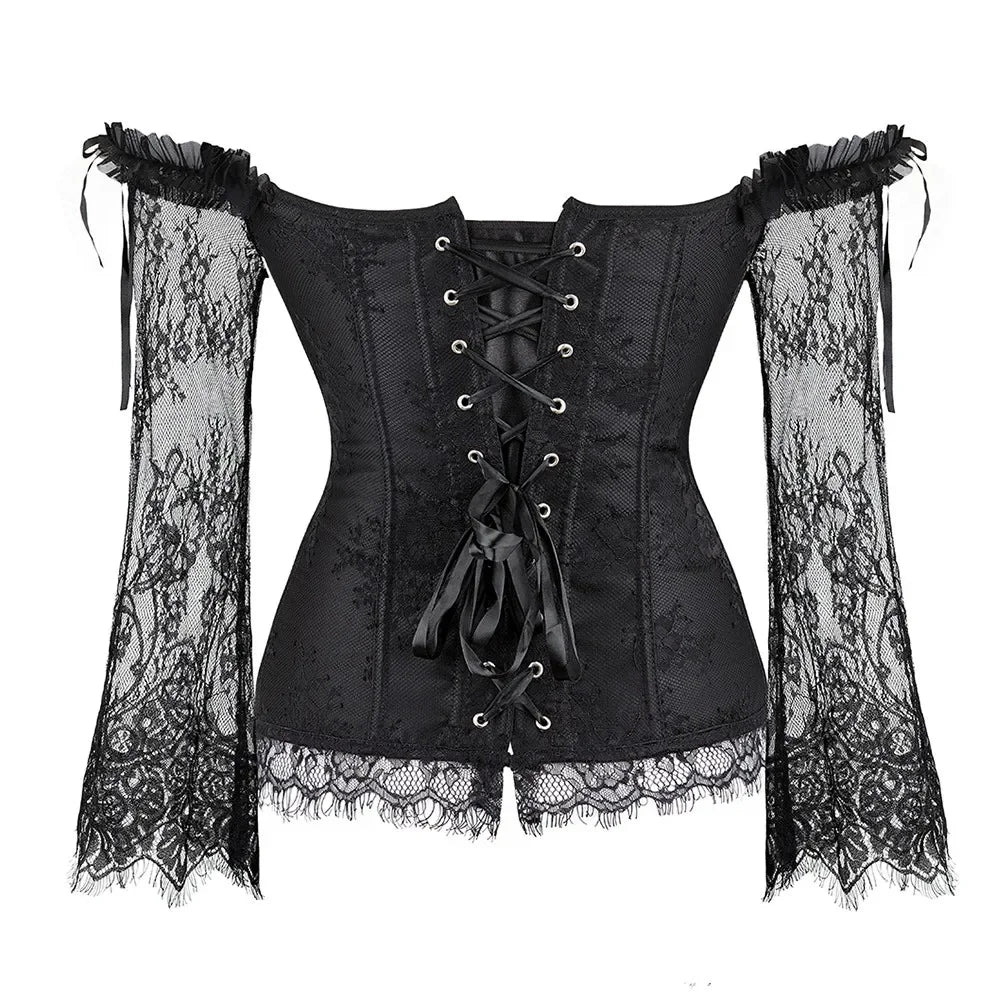 Midnight Brocade Corset – Shaping & Edge