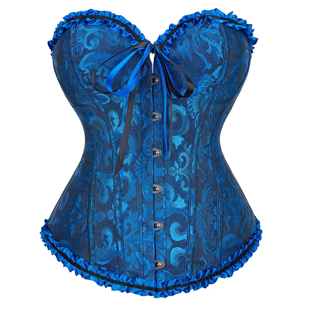 Lace Print Corset – Strapless & Laced