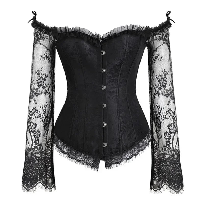 Midnight Brocade Corset – Shaping & Edge