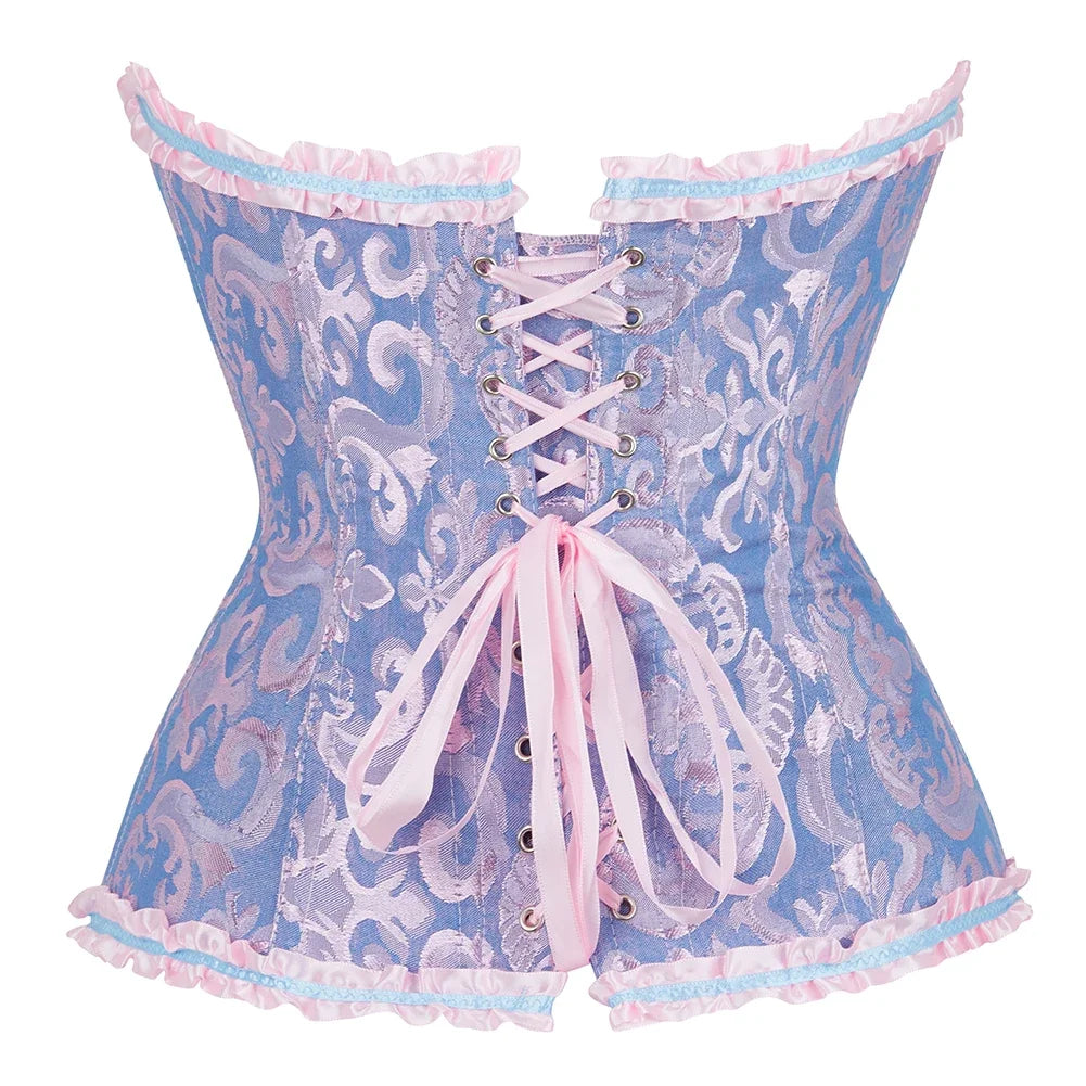Lace Print Corset – Strapless & Laced