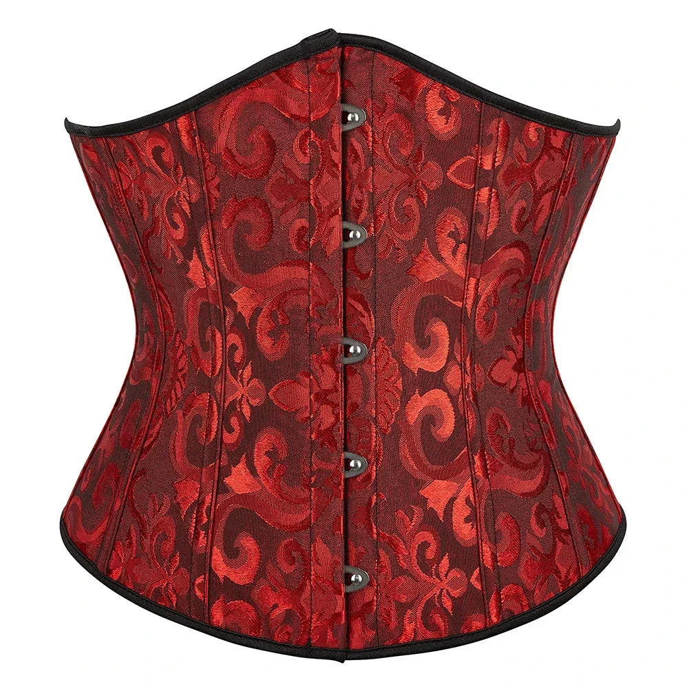 Lace Print Waist Corset – Front & Lace Back