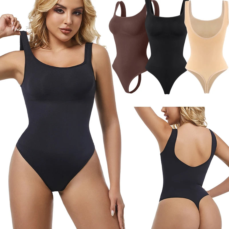 Seamless Body Shaper – Tummy Control & Backless