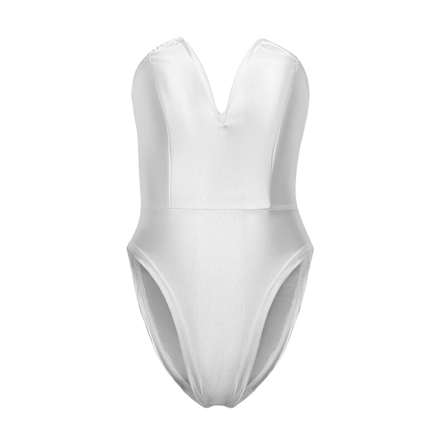 Deep V-Neck Bodysuit – Waist Slimming & Push-Up