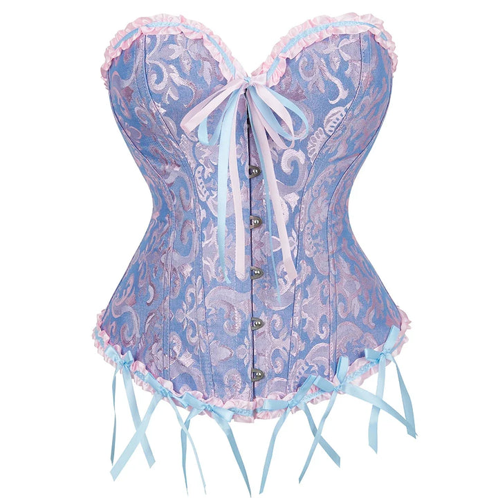 Lace Print Corset – Strapless & Laced