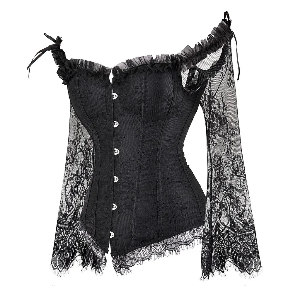 Midnight Brocade Corset – Shaping & Edge