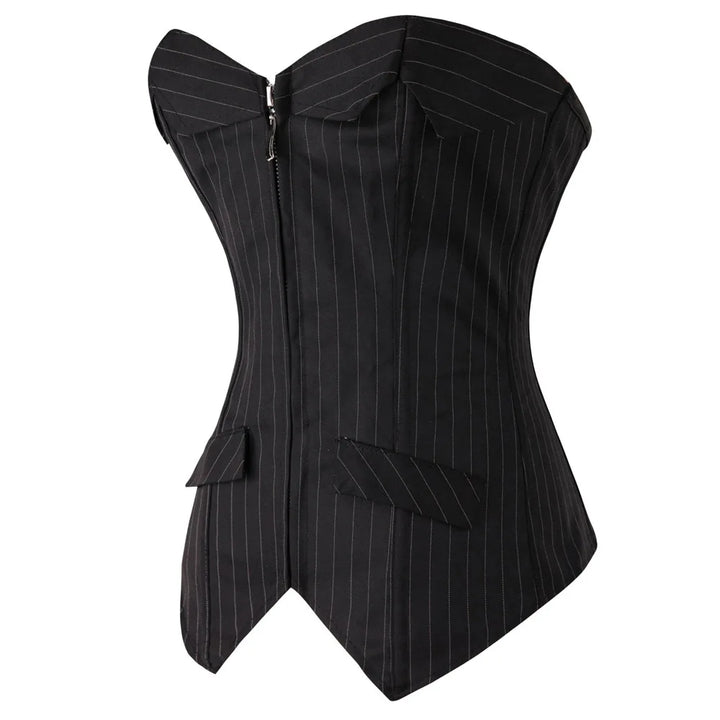Pinstripe Corset – Elegant Sculpting Fit