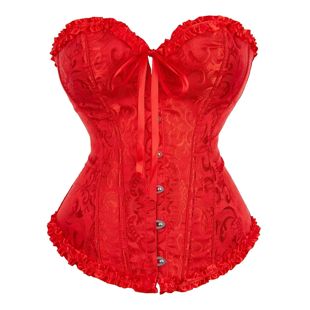 Lace Print Corset – Strapless & Laced