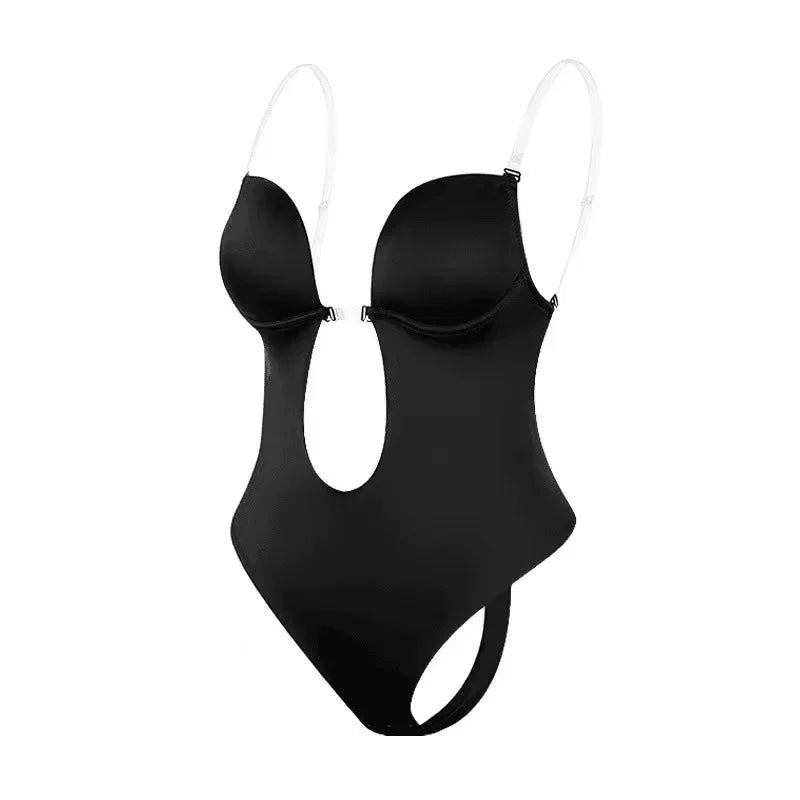 Elegance Contour Bodysuit – Shapewear mit tiefem V-Ausschnitt