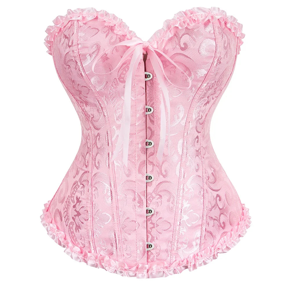 Lace Print Corset – Strapless & Laced