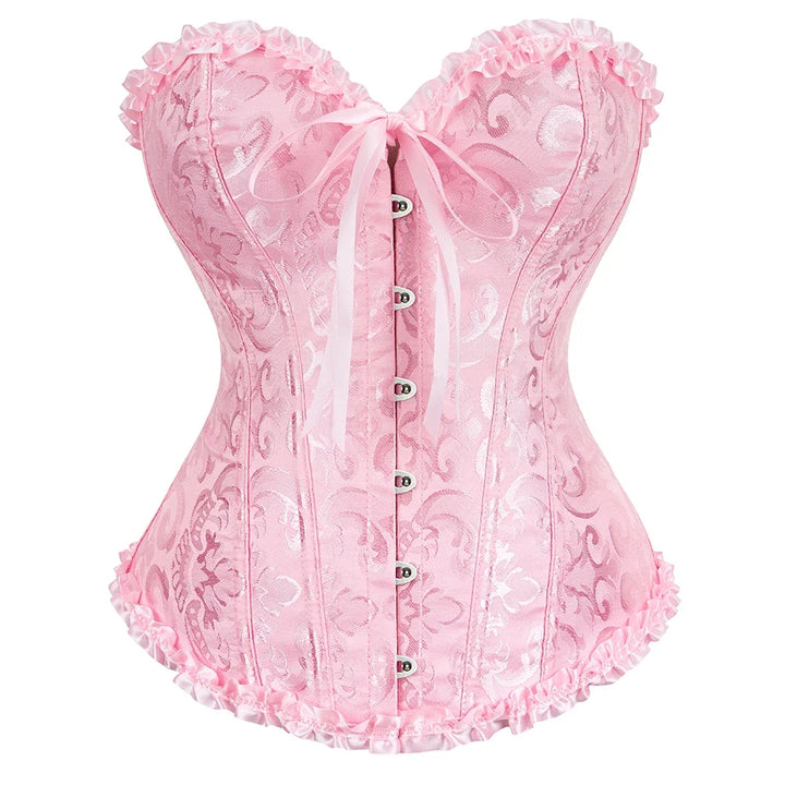 Lace Print Corset – Strapless & Laced