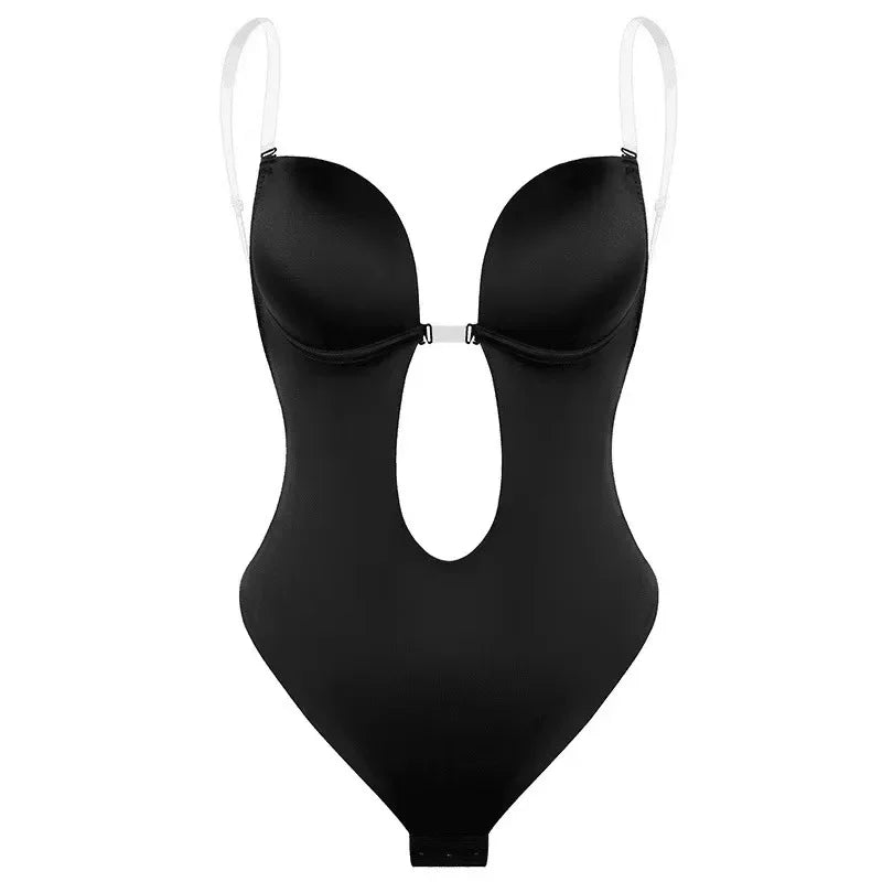 Elegance Contour Bodysuit – Shapewear mit tiefem V-Ausschnitt