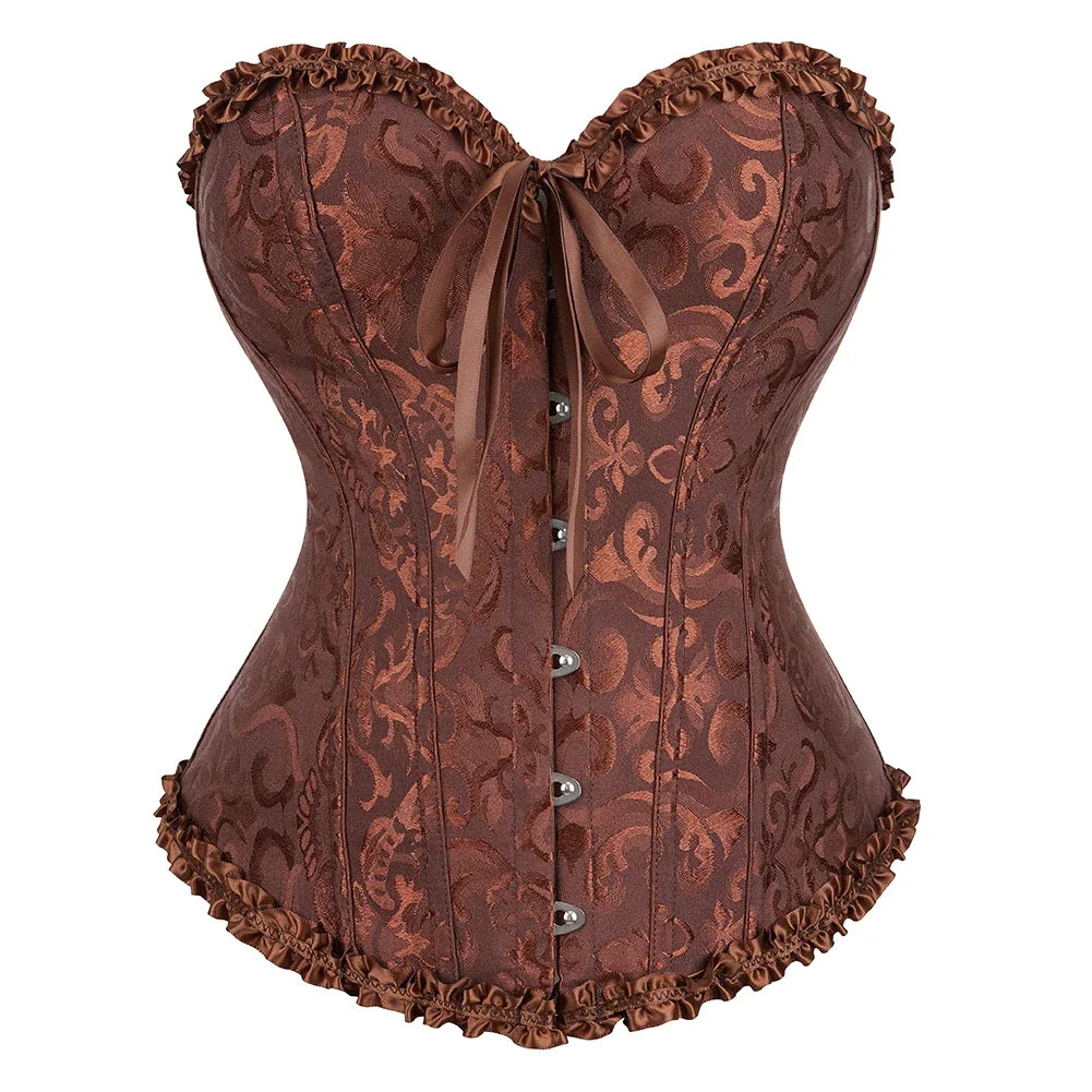 Lace Print Corset – Strapless & Laced