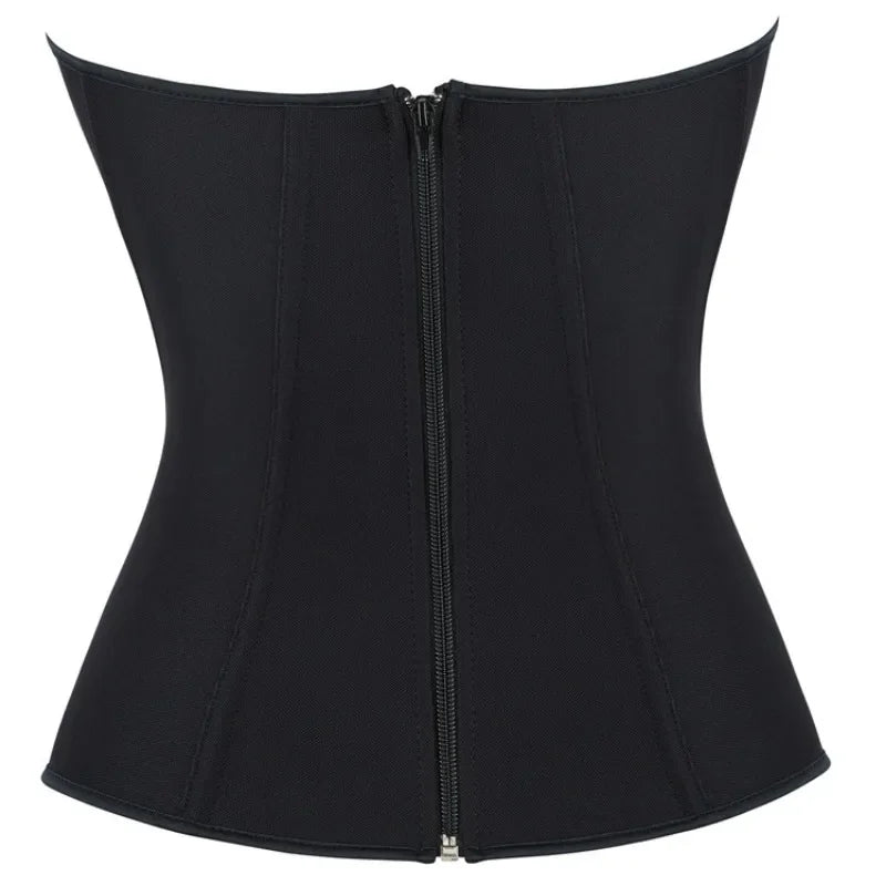 Corset noir – Fermeture éclair élégante