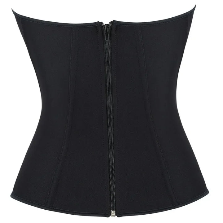 Corset noir – Fermeture éclair élégante